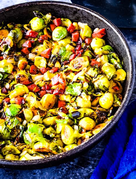 an-easy-recipe-for-brussels-sprouts-with-chorizo-by image
