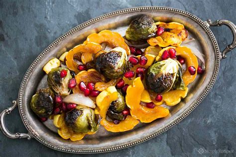 maple-glazed-delicata-squash-brussels-sprouts image