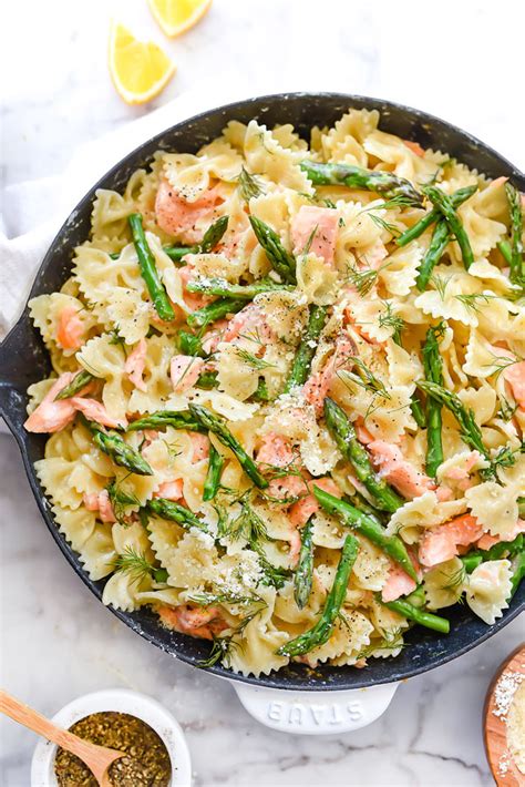 creamy-asparagus-salmon-pasta image