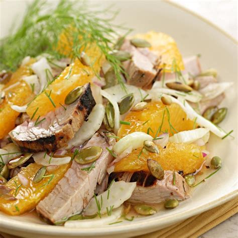grilled-pork-tenderloin-salad-recipe-eatingwell image