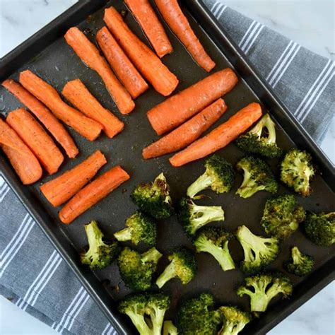 roasted-broccoli-and-carrots-easy-side-dish-hint-of image