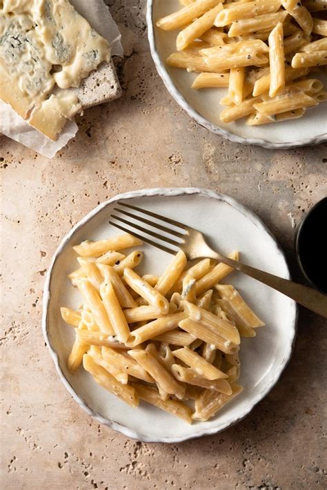 penne-with-creamy-gorgonzola-sauce-inside-the-rustic image