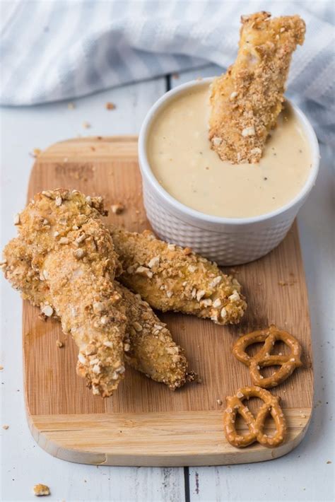 pretzel-crusted-chicken-tenders-recipe-the-suburban image