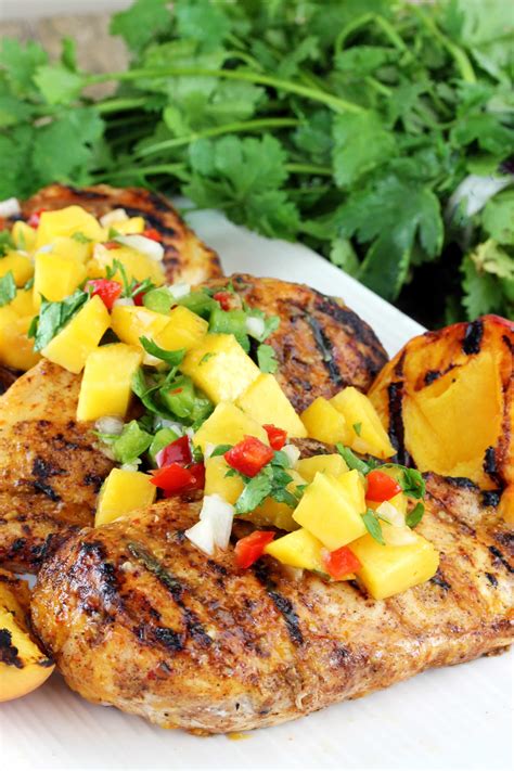 chipotle-peach-glazed-grilled-chicken-breast-the image