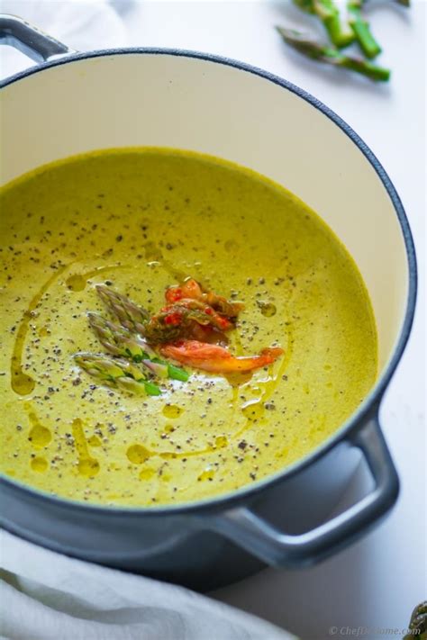 vegan-asparagus-soup-recipe-chefdehomecom image