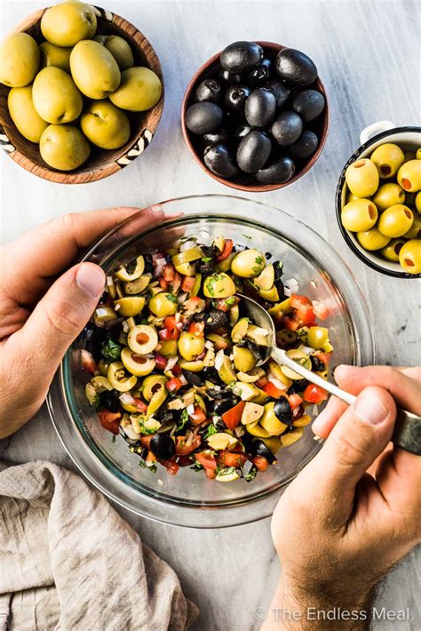 olive-salsa-with-mixed-spanish-olives-easy image
