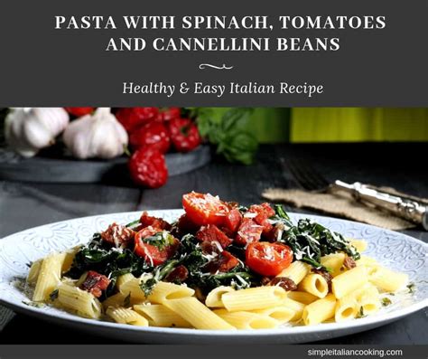 how-to-make-pasta-with-spinach-cannellini-beans image