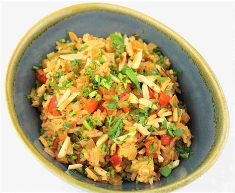 spanish-rice-pilaf-with-almonds-recipe-table-matters image