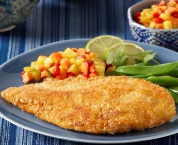potato-crusted-chicken-breast-with-tropical-fruit-salsa image