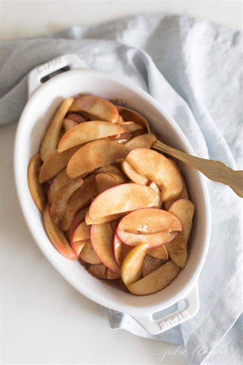 the-easiest-cinnamon-baked-apple-slices-julie-blanner image