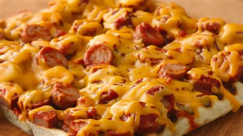 grilled-hot-dog-pizza-recipe-pillsburycom image