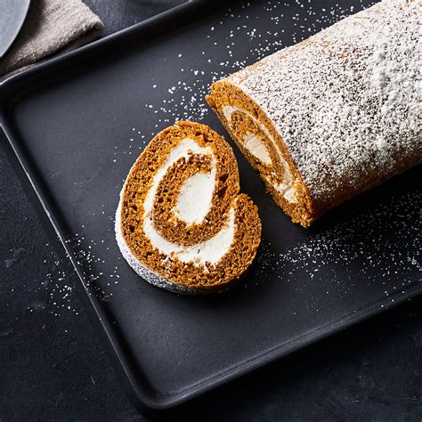 healthier-pumpkin-roll-with-cream-cheese-frosting image