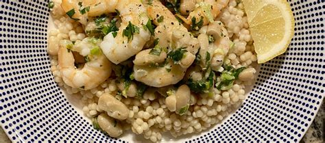 lemony-shrimp-with-white-beans-and-couscous image