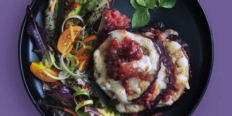 best-eggplant-stacks-with-tomato-and-mozzarella image