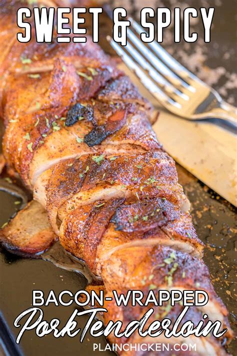sweet-spicy-bacon-wrapped-pork-tenderloin-plain image