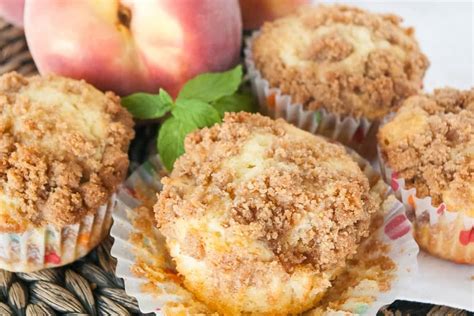 fresh-peach-muffins-mindees-cooking-obsession image