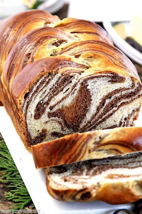 soft-and-fluffy-sweet-marbled-bread-recipe-easy-to-make image