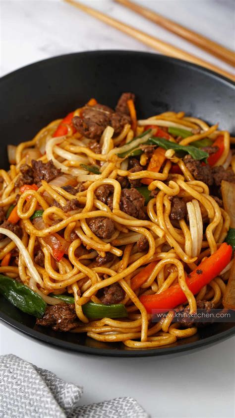 easy-beef-chow-mein-khins-kitchen-ground-beef image