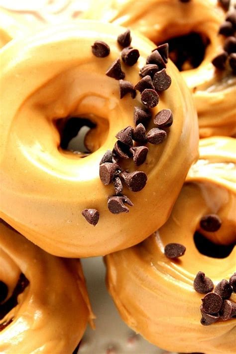 peanut-butter-glazed-chocolate-donuts image
