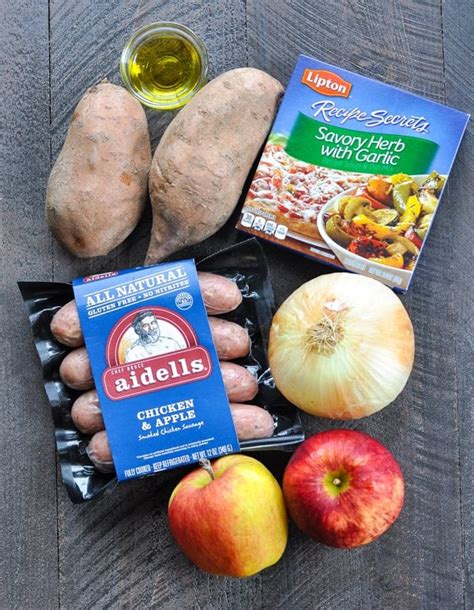 dump-and-bake-sausage-apples-sweet-potatoes-the image