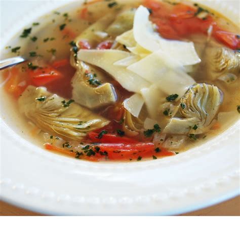 easy-italian-artichoke-soup-with-chicken-amees-savory-dish image