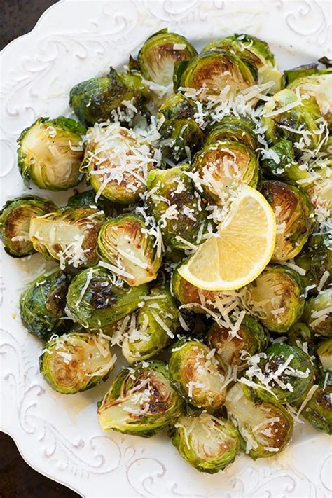 garlic-lemon-and-parmesan-roasted-brussel-sprouts image
