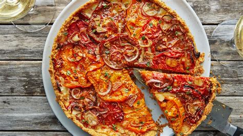 tomato-and-garlic-pie-recipe-bon-apptit image