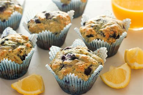healthy-lemon-blueberry-muffins-with-yogurt image