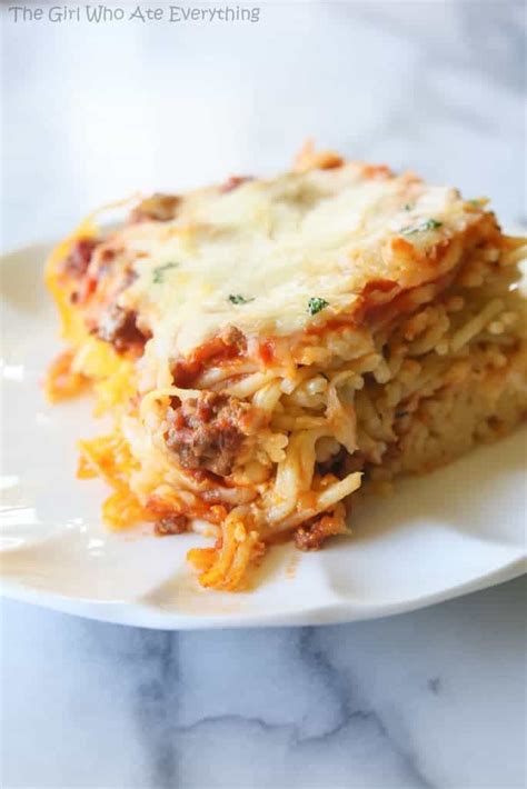 baked-spaghetti-recipe-the-girl-who-ate-everything image