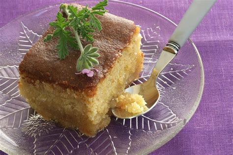 revani-greek-almond-cake-with-syrup-diane-kochilas image