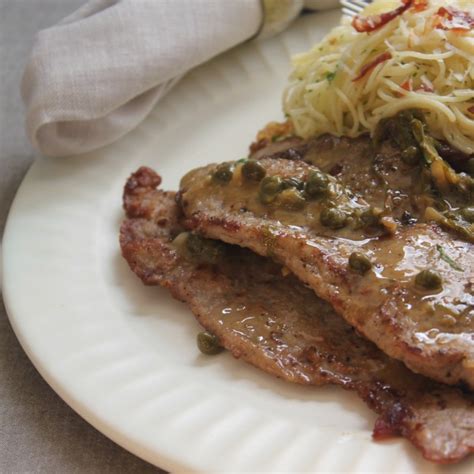 veal-piccata-with-angel-hair-and-parmigiana-reggiano image