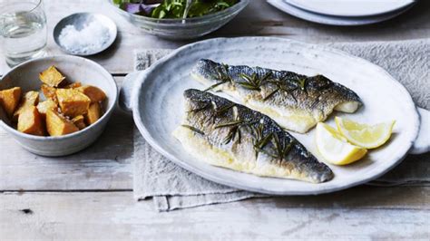 sea-bass-fillet-with-rosemary-and-lemon-recipe-bbc-food image