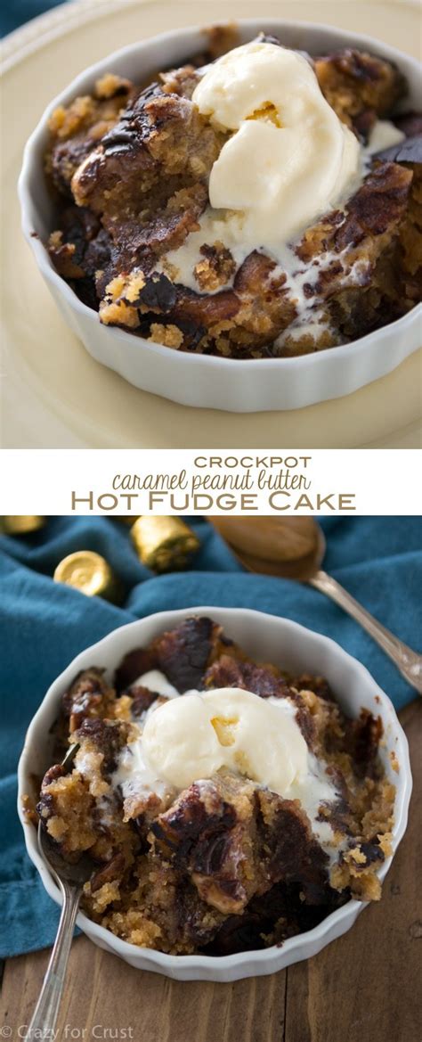 slow-cooker-caramel-peanut-butter-hot-fudge-cake image