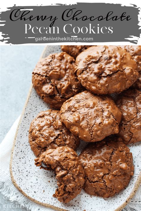 chewy-chocolate-pecan-cookies-garden-in-the-kitchen image