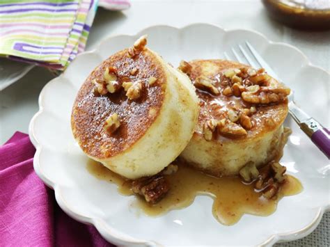 souffl-pancakes-with-butter-pecan-syrup image