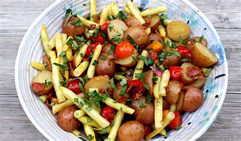 warm-potato-salad-with-bacon-vinaigrette image