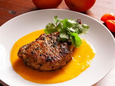 pork-chops-with-mango-habanero-sauce-foodistacom image