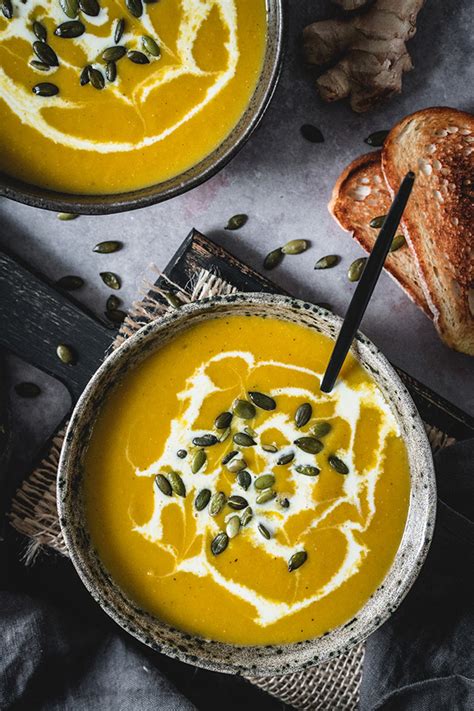 roasted-pumpkin-ginger-soup-spicy-creamy-healthy image