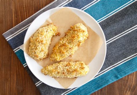 cheesy-baked-chicken-tenders-recipe-food-fanatic image