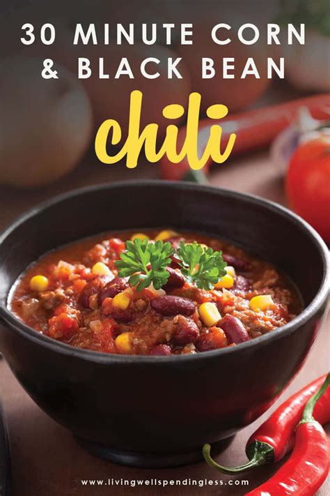 easy-corn-black-bean-chili-vegetarian-chili image