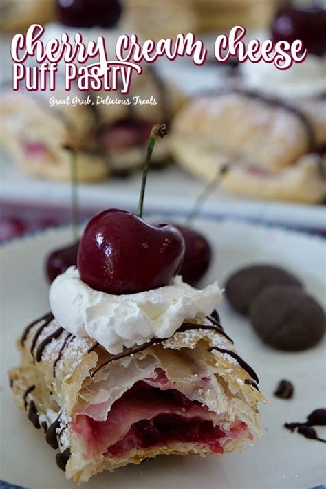 cherry-cream-cheese-puff-pastry-great-grub-delicious image