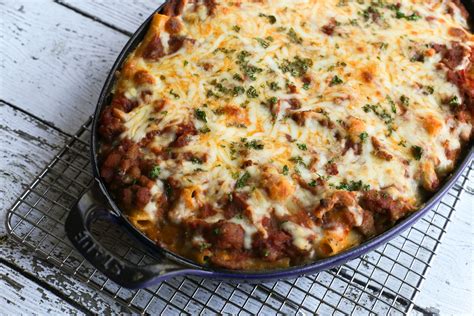 baked-ziti-recipe-with-ground-beef-and-sausage image