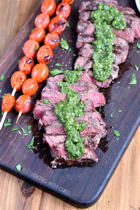 sirloin-chimichurri-steak-cooking-with-curls image