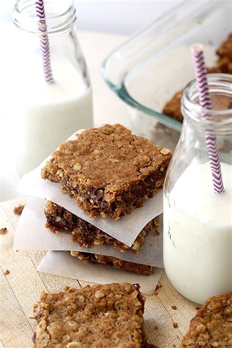 caramel-chocolate-oat-bars-delightful-mom-food image