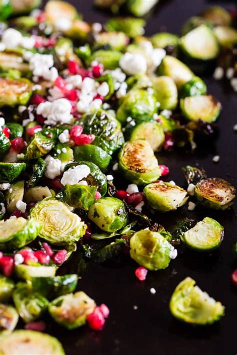 roasted-brussels-sprouts-with-pomegranate-seeds-and image