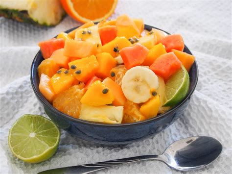 tropical-fruit-salad-carolines-cooking image