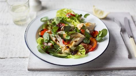 warm-chicken-salad-recipe-bbc-food image