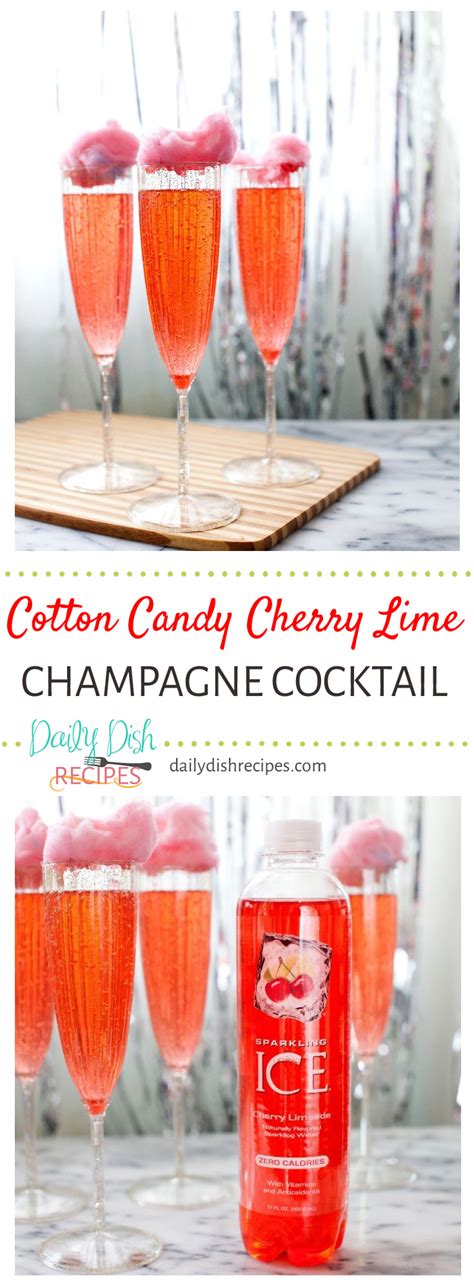 cotton-candy-cherry-lime-champagne-cocktail-daily image