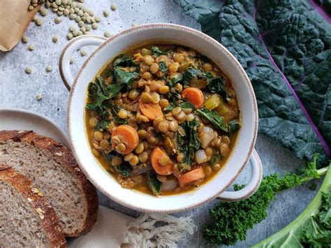 kale-lentil-soup-stew-hearty-healthy-vegan image