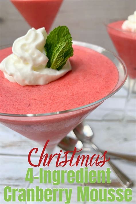 easy-cranberry-mousse-with-fresh-whipped-cream image